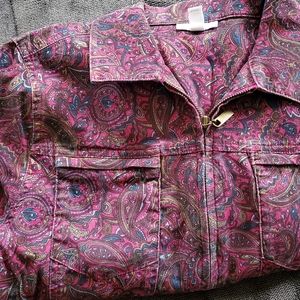 Pink & Purple Paisley Jacket by Charter Club